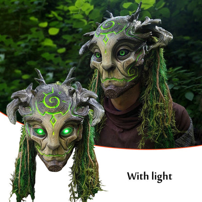 Halloween Glowing Mask Forest Elf Old Man