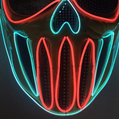 Halloween LED Light Face Mask