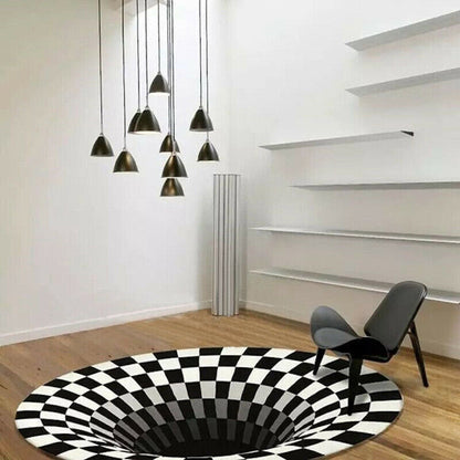 IllusionGlide™  | 3D Vortex Anti-Slip Illusion Rug