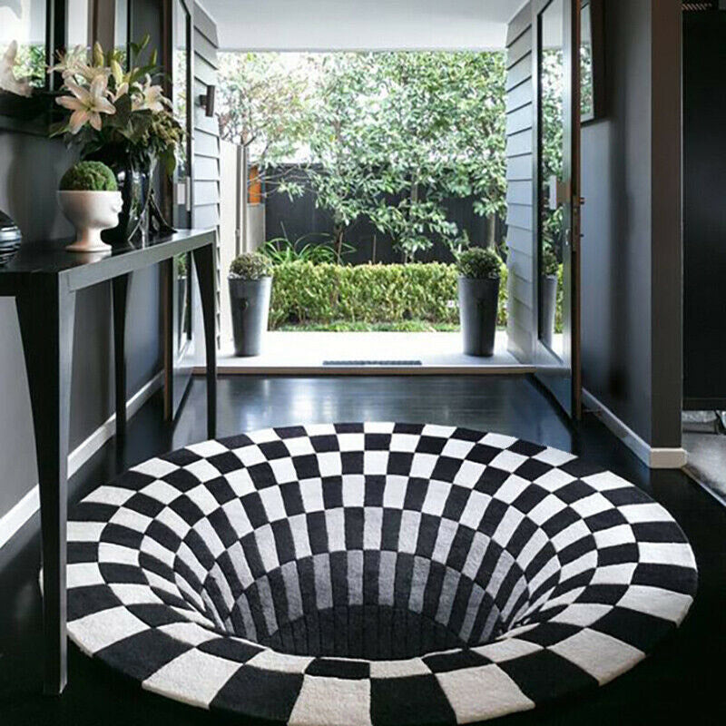 IllusionGlide™  | 3D Vortex Anti-Slip Illusion Rug