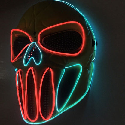 Halloween LED Light Face Mask