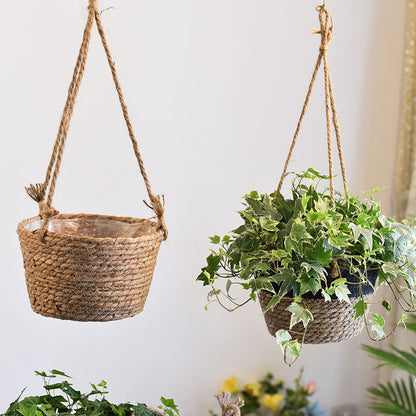 BloomHangers™   |   Hanging Woven Flower Pots Baskets