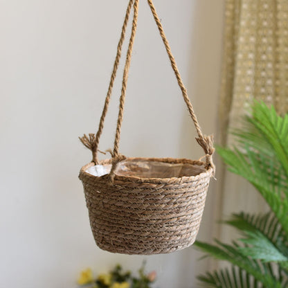 BloomHangers™   |   Hanging Woven Flower Pots Baskets