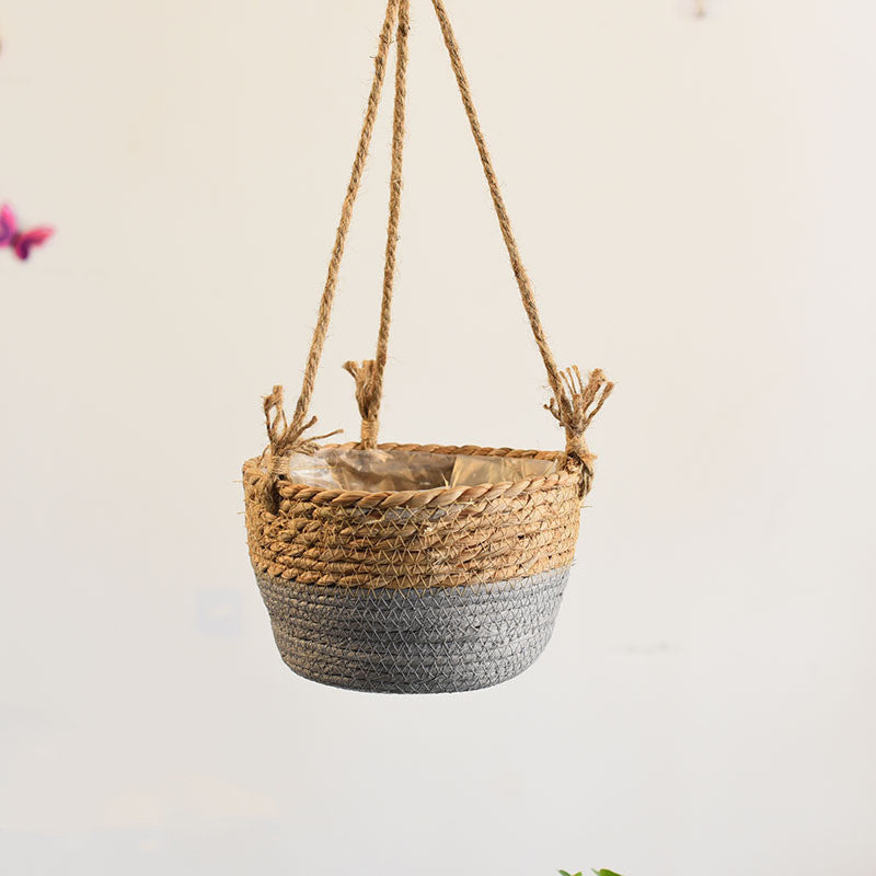 BloomHangers™   |   Hanging Woven Flower Pots Baskets