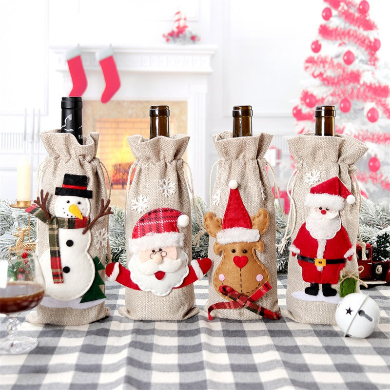 FestiveWrap™   |   Christmas Bottle Cover Holiday Decorations