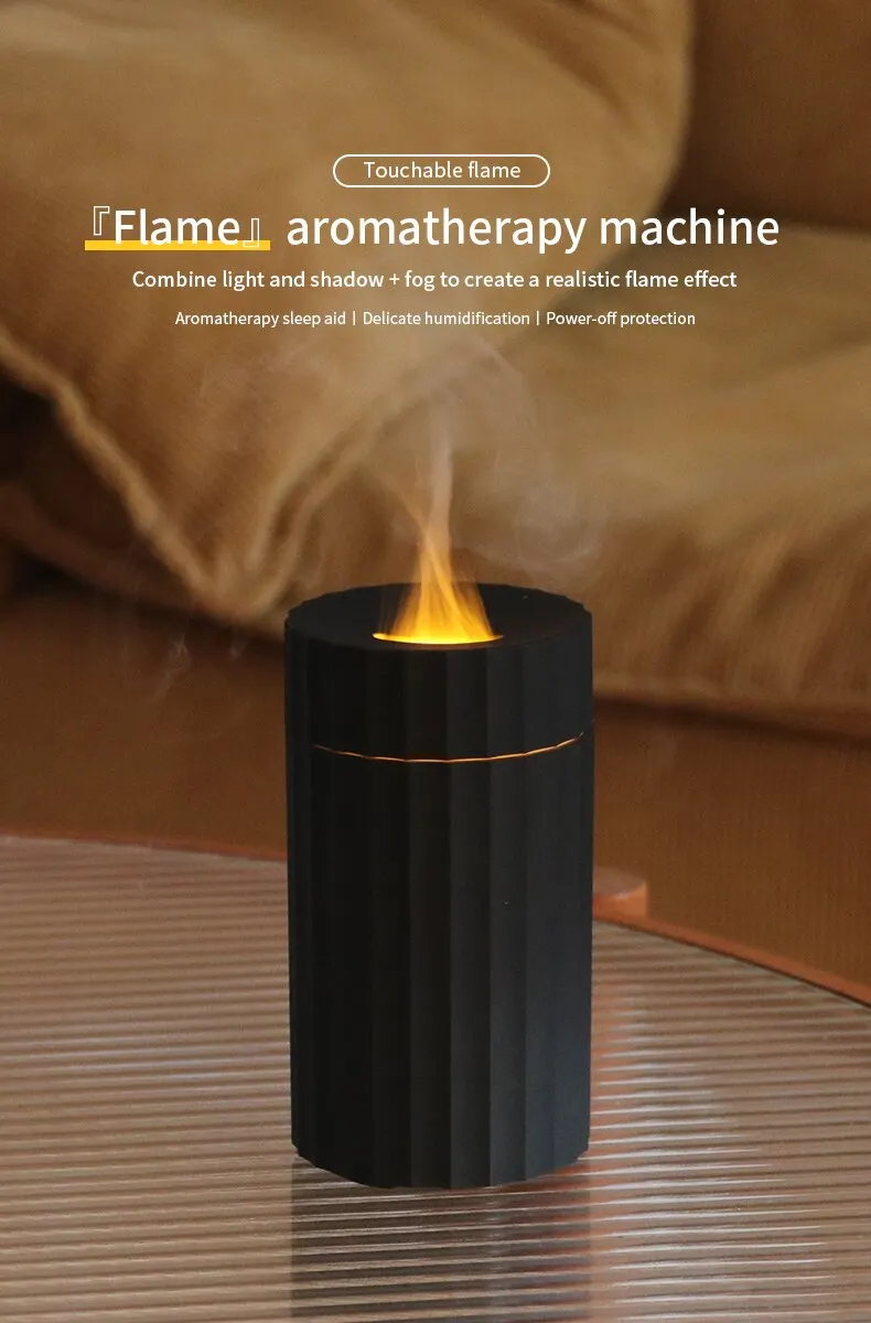 FlameMist™   |  Air Humidifier With Flame Effect Essential Oil