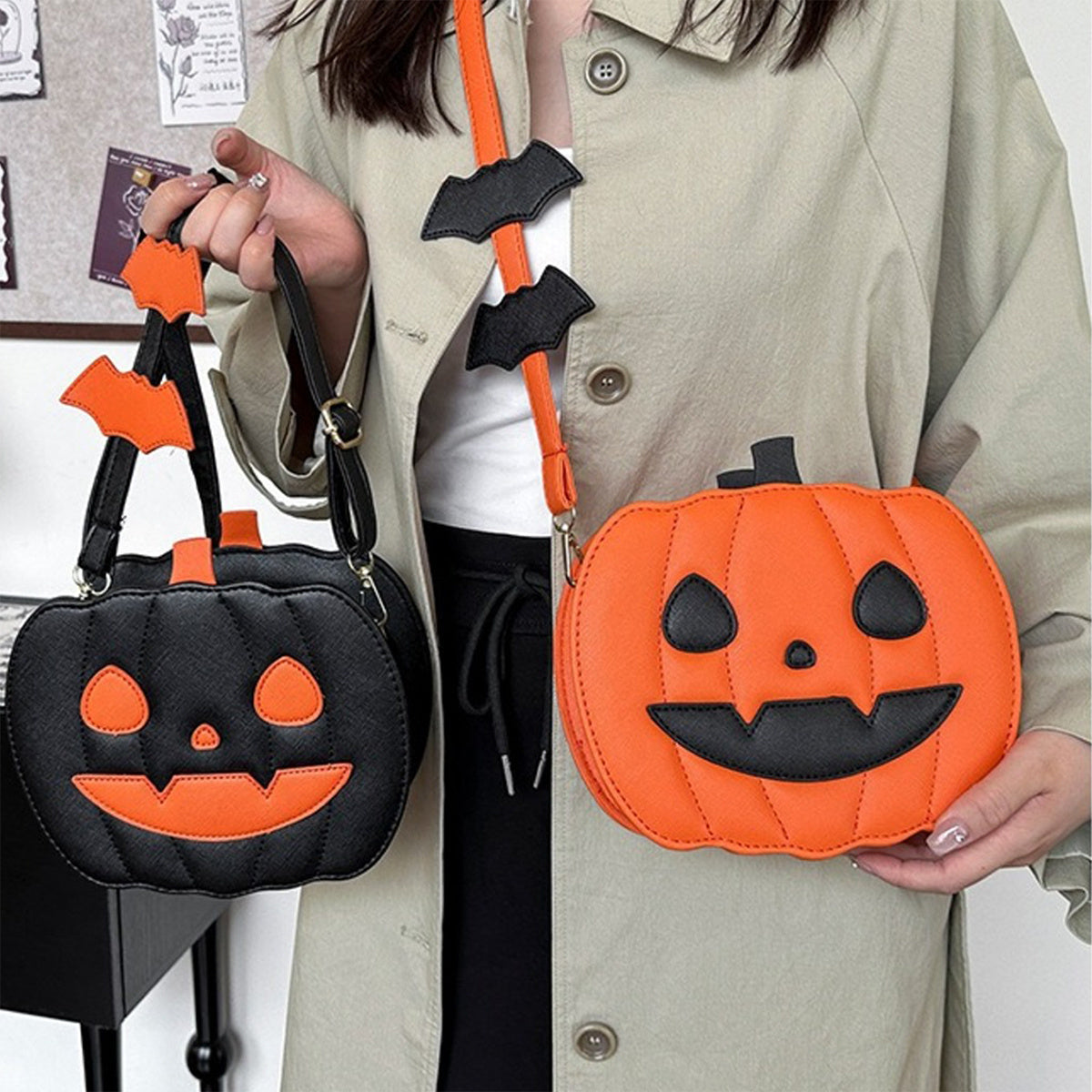 Halloween Pumpkin Crossbody Bag