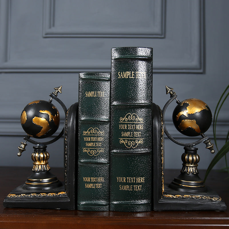 RusticCharm™  |  VintageVerse Retro Bookends