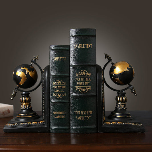 RusticCharm™  |  VintageVerse Retro Bookends