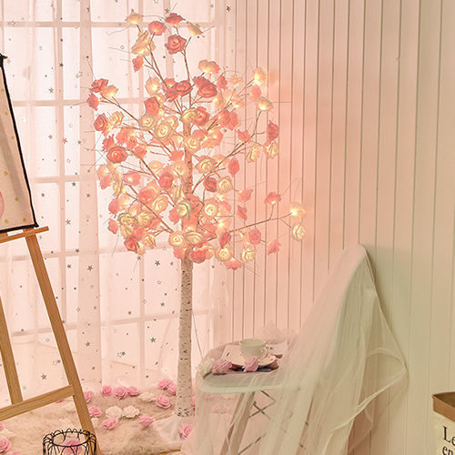 Christmas Rose Shining Tree Lamp