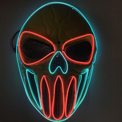 Halloween LED Light Face Mask