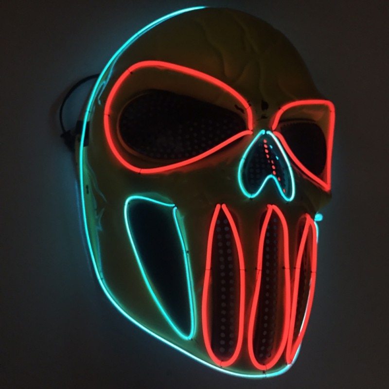 Halloween LED Light Face Mask