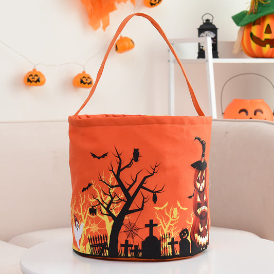 Halloween Basket Luminous Pumpkin Bag