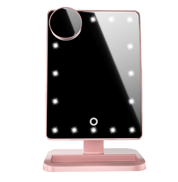 GlowTouch™  |    Touch Screen Makeup Mirror With 20 LED Light