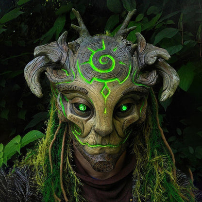 Halloween Glowing Mask Forest Elf Old Man