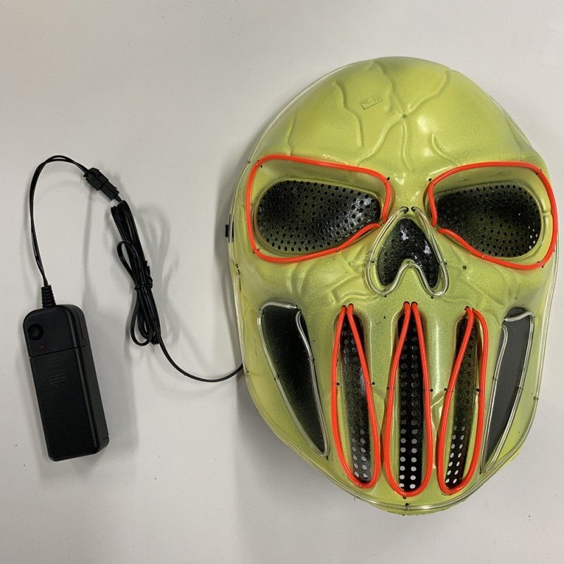 Halloween LED Light Face Mask