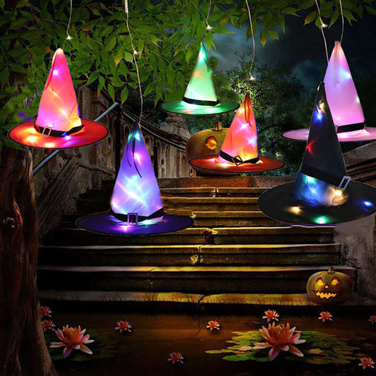 Witch Hat LED Lights Halloween Decoration