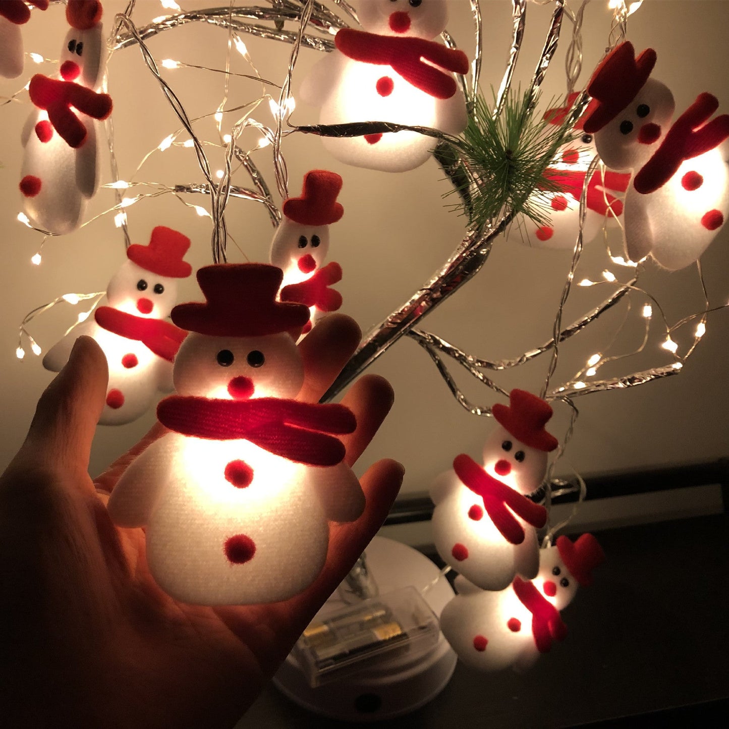 Snowman LED Christmas String Lights Garland