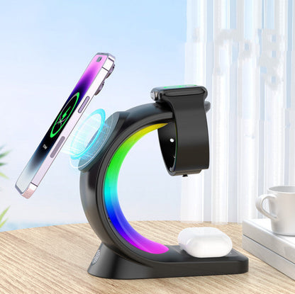 MagCharger™   |    4-in-1 Magnetic Wireless Multi-Device Charging Station