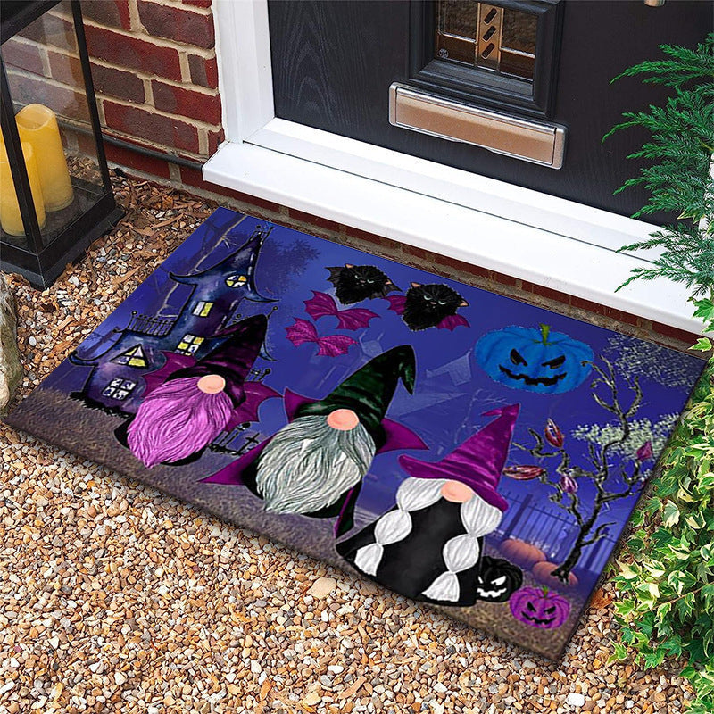 Halloween Pumpkin Grimace Decorative Floor Mat