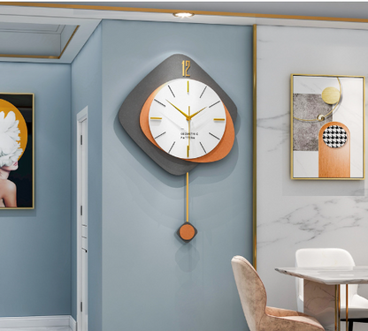 WoodFrameTrend™   |   TimeCraft Wooden Wall Clock Picture Frame