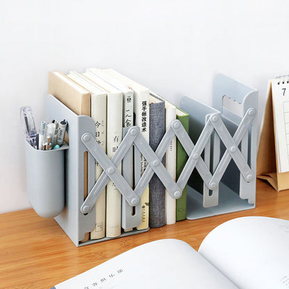 ShelfEase™  |   Retractable Bookends For Shelves Book