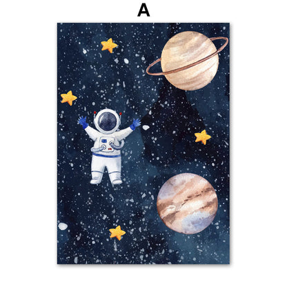 CosmicCanvas™  |   Astronaut Wall Art Canvas Painting