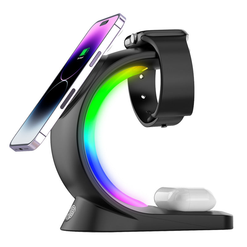 MagCharger™   |    4-in-1 Magnetic Wireless Multi-Device Charging Station