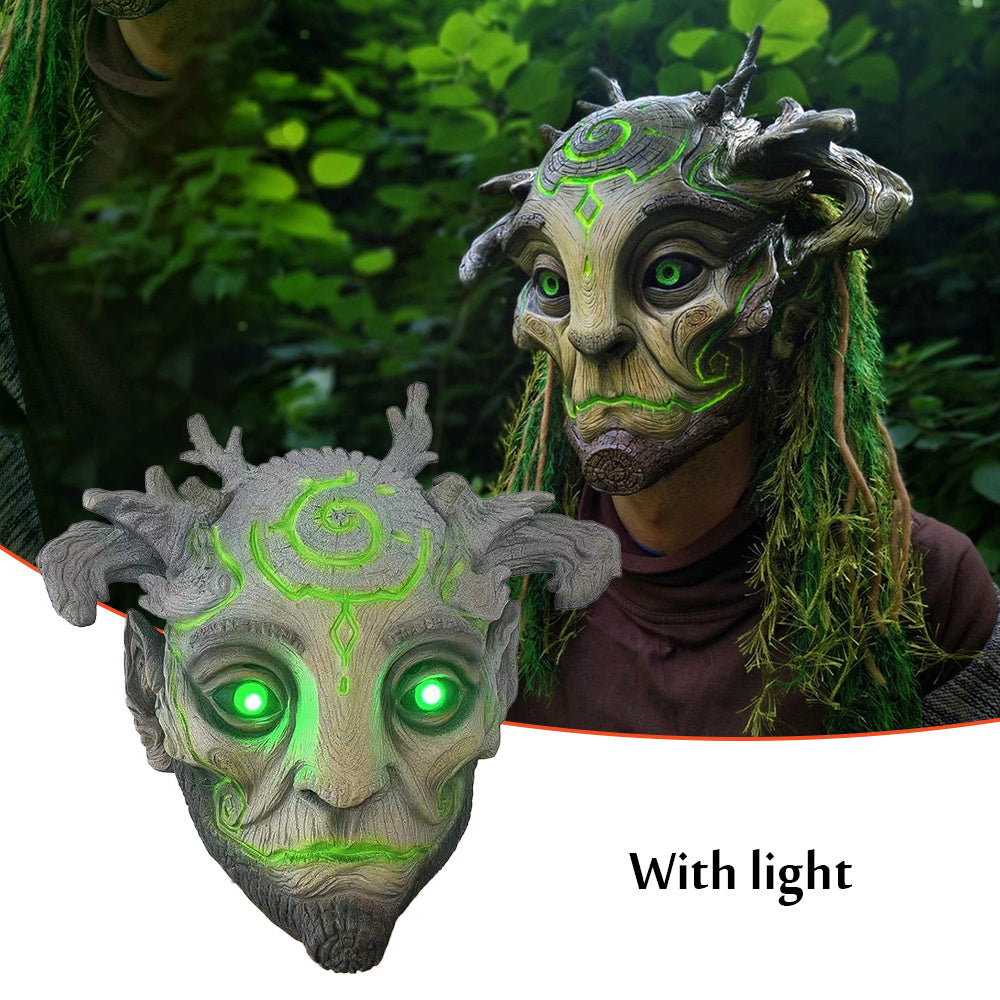 Halloween Glowing Mask Forest Elf Old Man