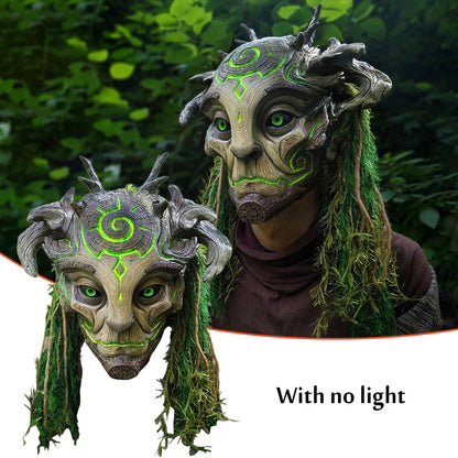 Halloween Glowing Mask Forest Elf Old Man