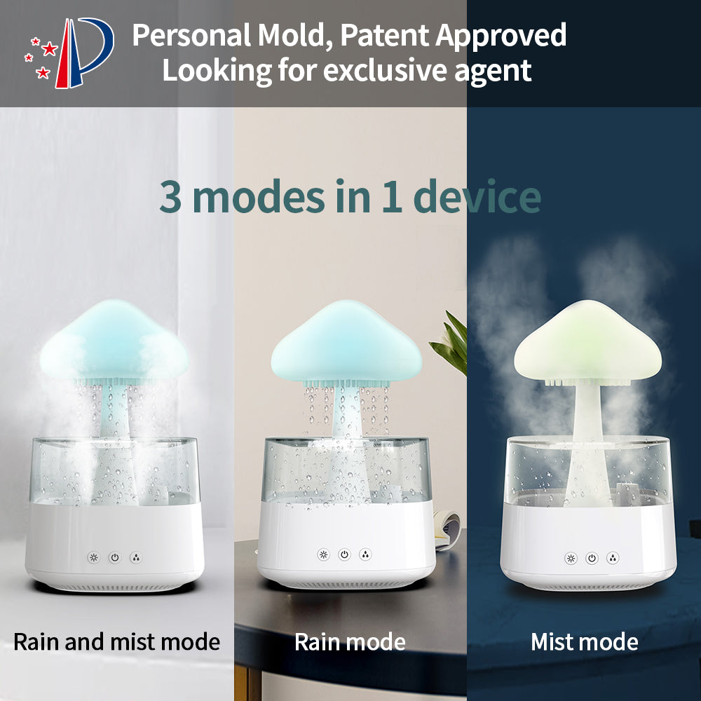 RainMist™  |   Mushroom Rain Water Drop Humidifier