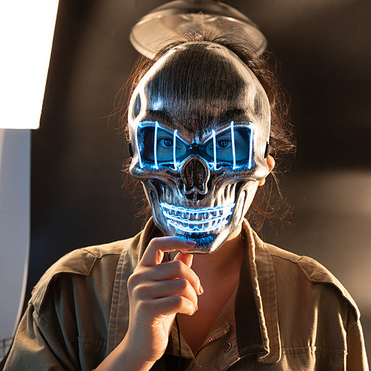 LED Luminous Halloween Face Mask