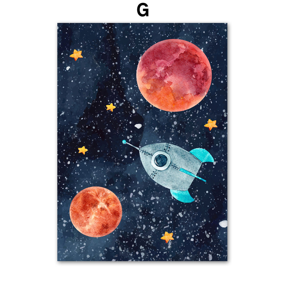 CosmicCanvas™  |   Astronaut Wall Art Canvas Painting