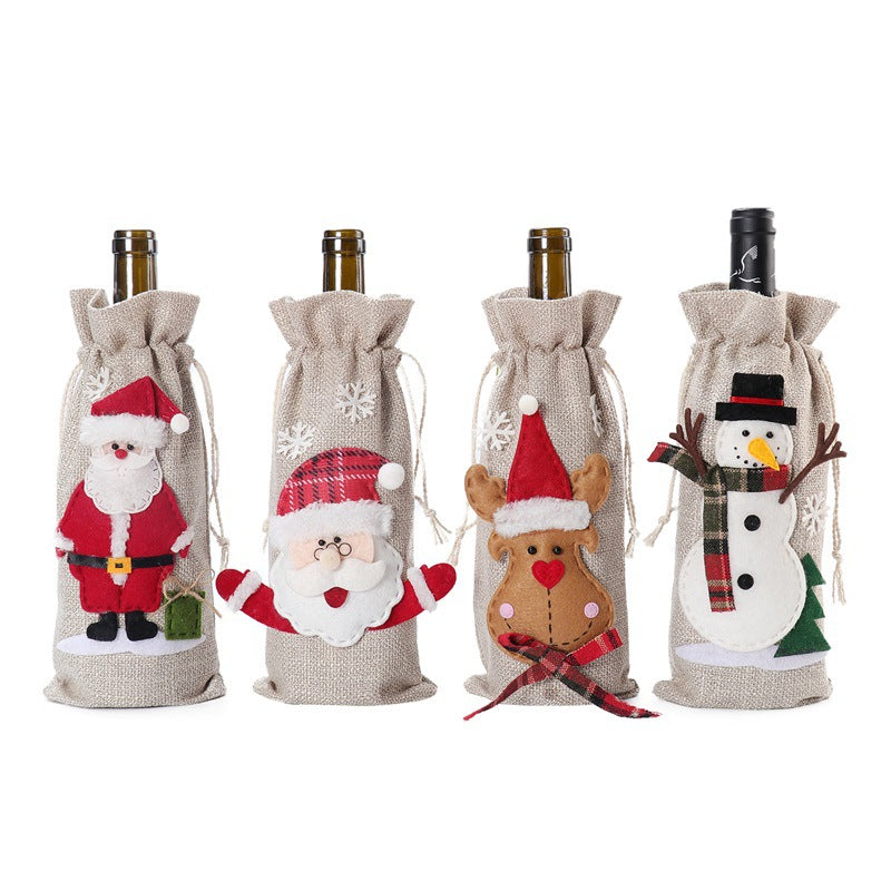 FestiveWrap™   |   Christmas Bottle Cover Holiday Decorations