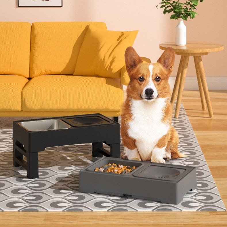 Adjustable Dog Double Feeding Bowls